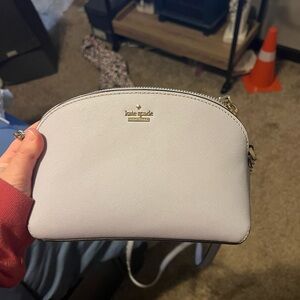 Kate spade baby blue stripe lined purse
